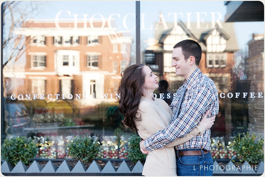  L Photographie St. Louis wedding photography engagement photos outdoor engagement session central west end Brasserie dog 02.jpg