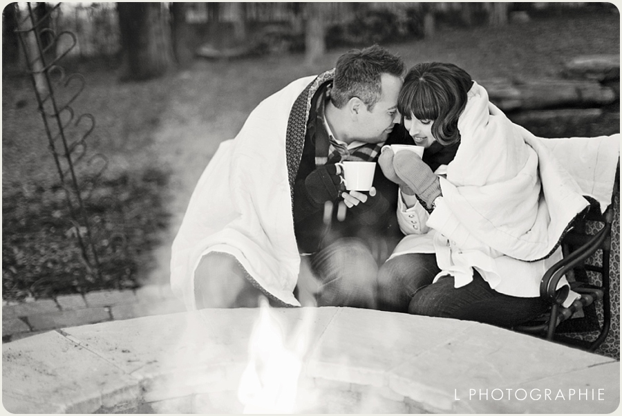  L Photographie St. Louis wedding photography engagement photos outdoor engagement session fire hot chocolate dog lake 10.jpg