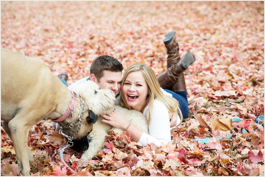 St. Louis Fall Engagement Photos with dogs forest park_005.jpg