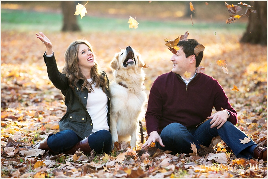 Forest Park fall engagement photos with dog arch overlook_0005.jpg