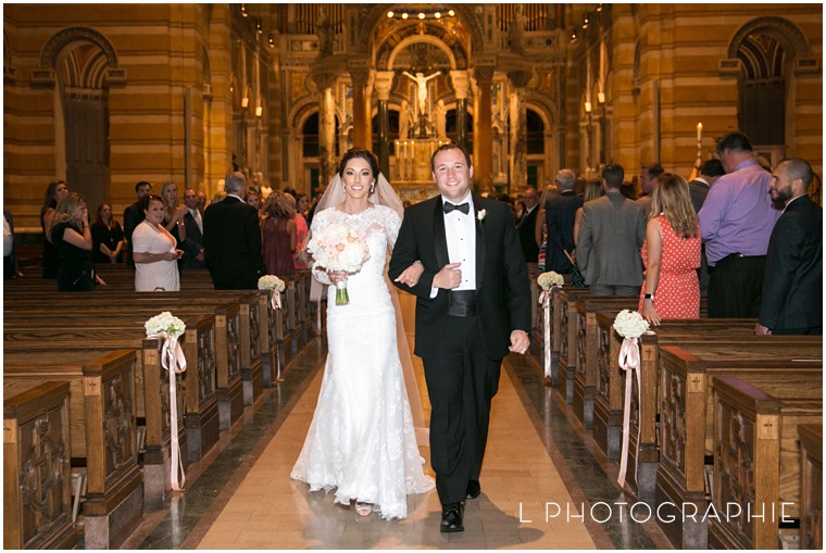 Brookings Hall,Caley,Cathedral Basilica,Catholic wedding,Central West End,Forest Park,Hilton Saint Louis Frontenac,June wedding,Kat Gaines Events,L Photographie,L Photographie weddings,Liz Sloan,Saint Louis wedding,Saint Louis wedding photographer,Saint Louis wedding photography,Sean,Washington University,lace gown,light pink bridesmaid dress,light pink wedding,sparkler exit,sparklers,summer wedding,wedding photos at WashU,wedding photos in Forest Park,